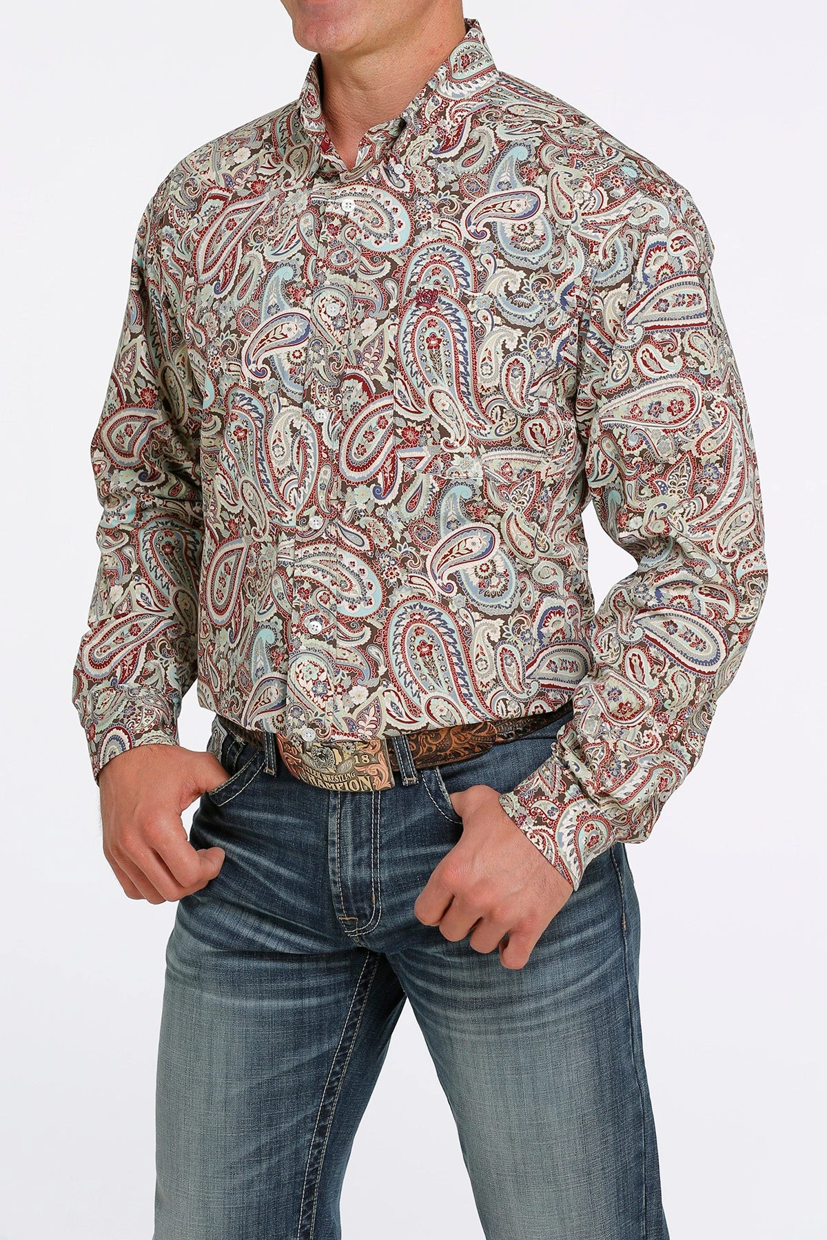 Men's Cinch Button Down Shirt #MTW1105426