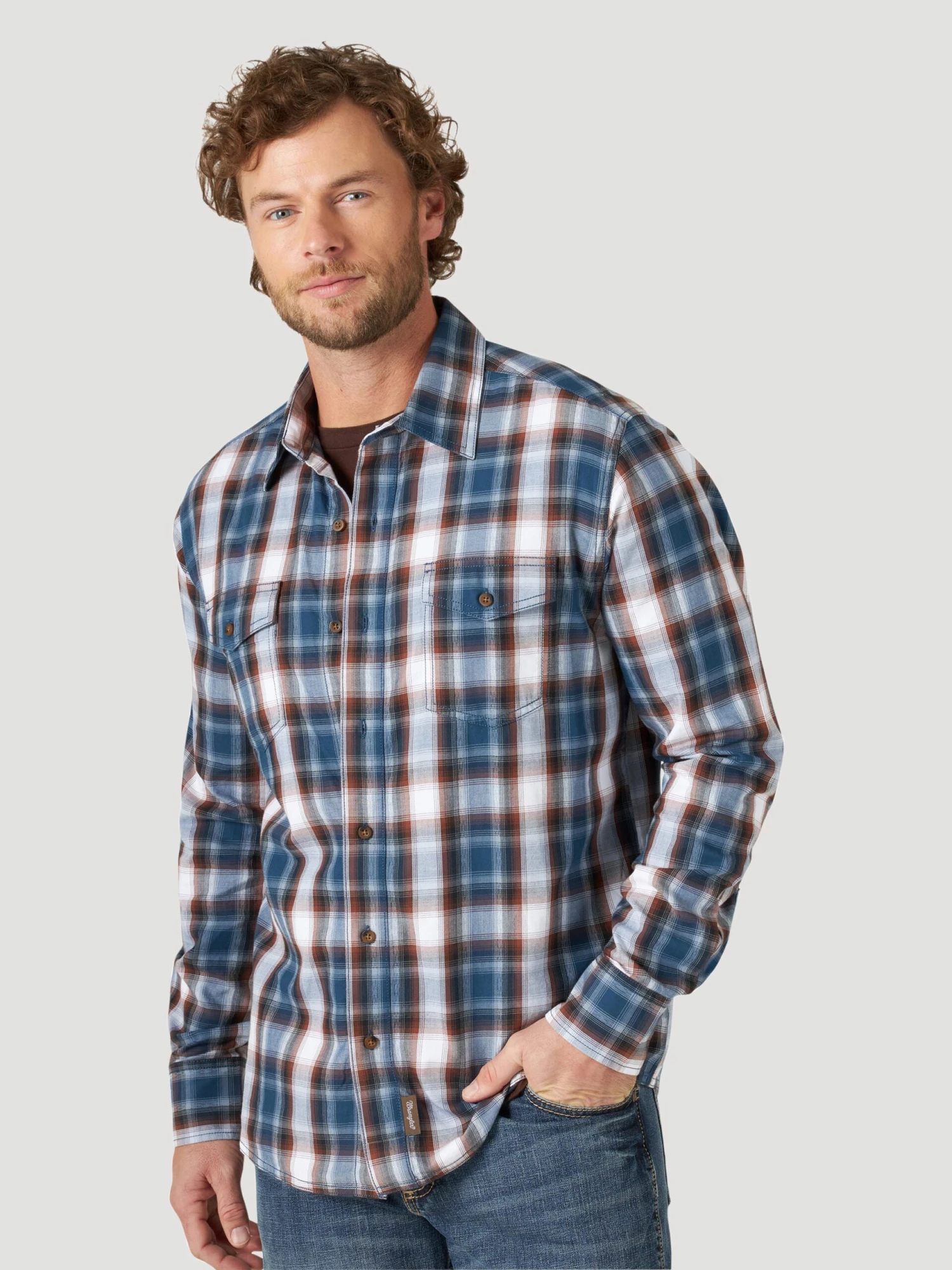 Men's Wrangler Button Down Shirt #112318824