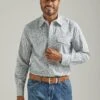 Men's Wrangler Geometric Button Down Shirt #112327798X