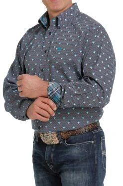 Men's Cinch Button Down Shirt #MTW1105302NAV