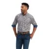 Men's Ariat Wrinkle Free Skyler Button Down Shirt #10041569X (Big And Tall)