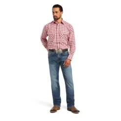 Ariat Men's Wrangler Pro Series Forrest Stretch Classic Fit Snap Front Shirt #10040549