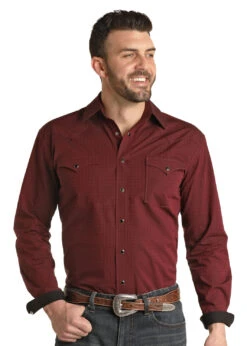 Men's Rough Stock Snap Front Shirt #RSMSOSR0EJ