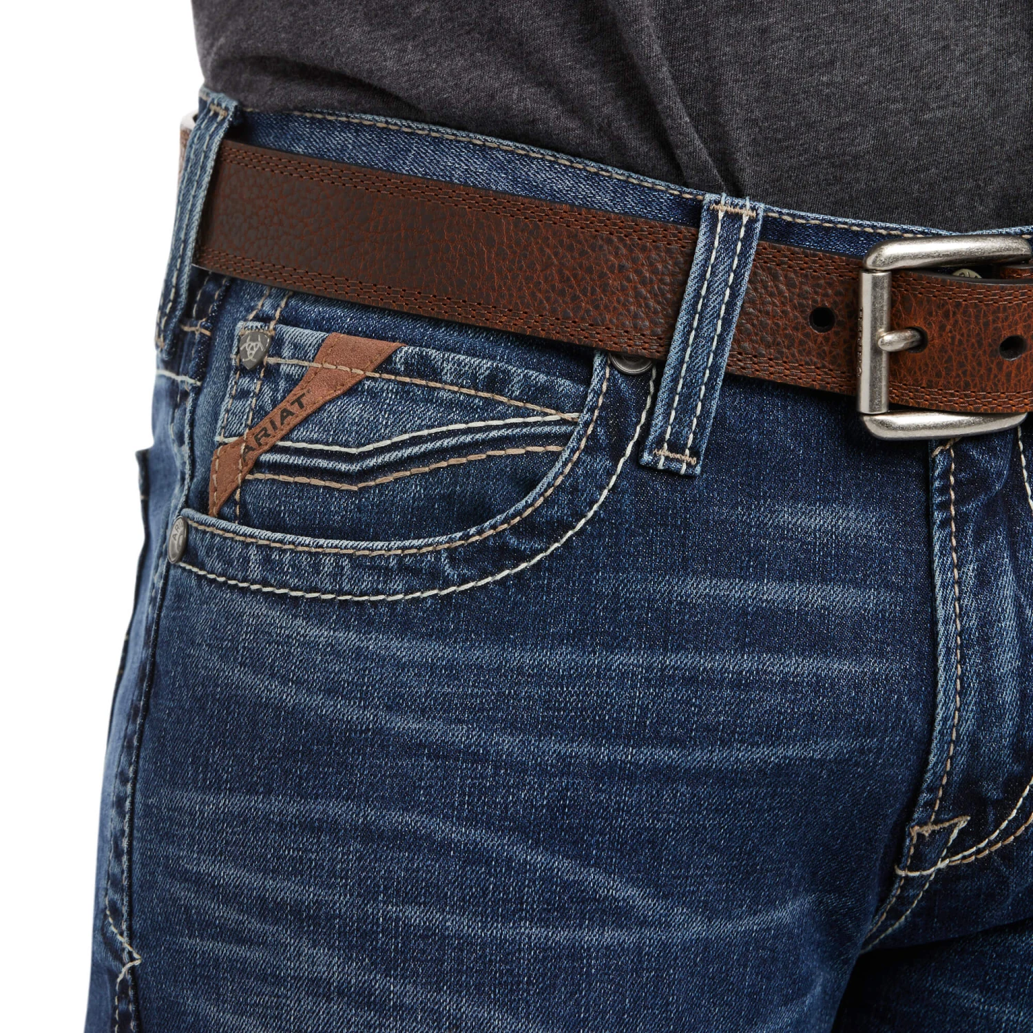 Men's Ariat M7 Rocker Stretch 3D Grafton Straight Jean #10036876 - Image 4