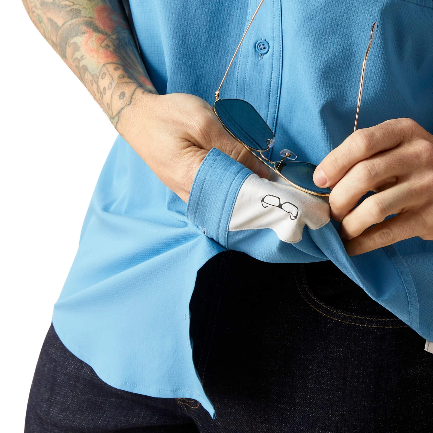 Men's Ariat VentTEK Classic Fit Button Down Shirt #10044933X - Image 3