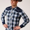Men's Roper Snap Front Shirt #01-001-0016-4027BU