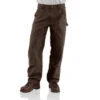 Men's Carhartt Double Front Work Dungaree Pant #B136DKB