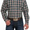 Men's Cinch Plaid Button Down Shirt #MTW1105494