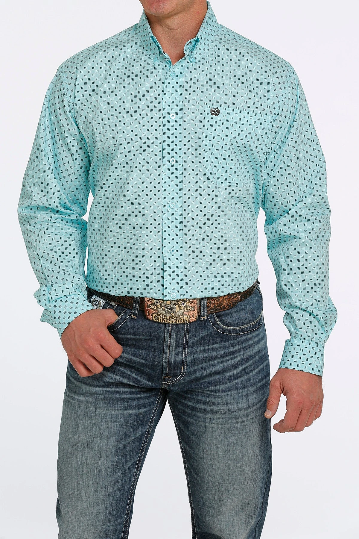 Men's Cinch Button Down Shirt #MTW1105436