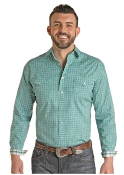 Men's Rough Stock Snap Front Shirt #RSMSOSR0NB