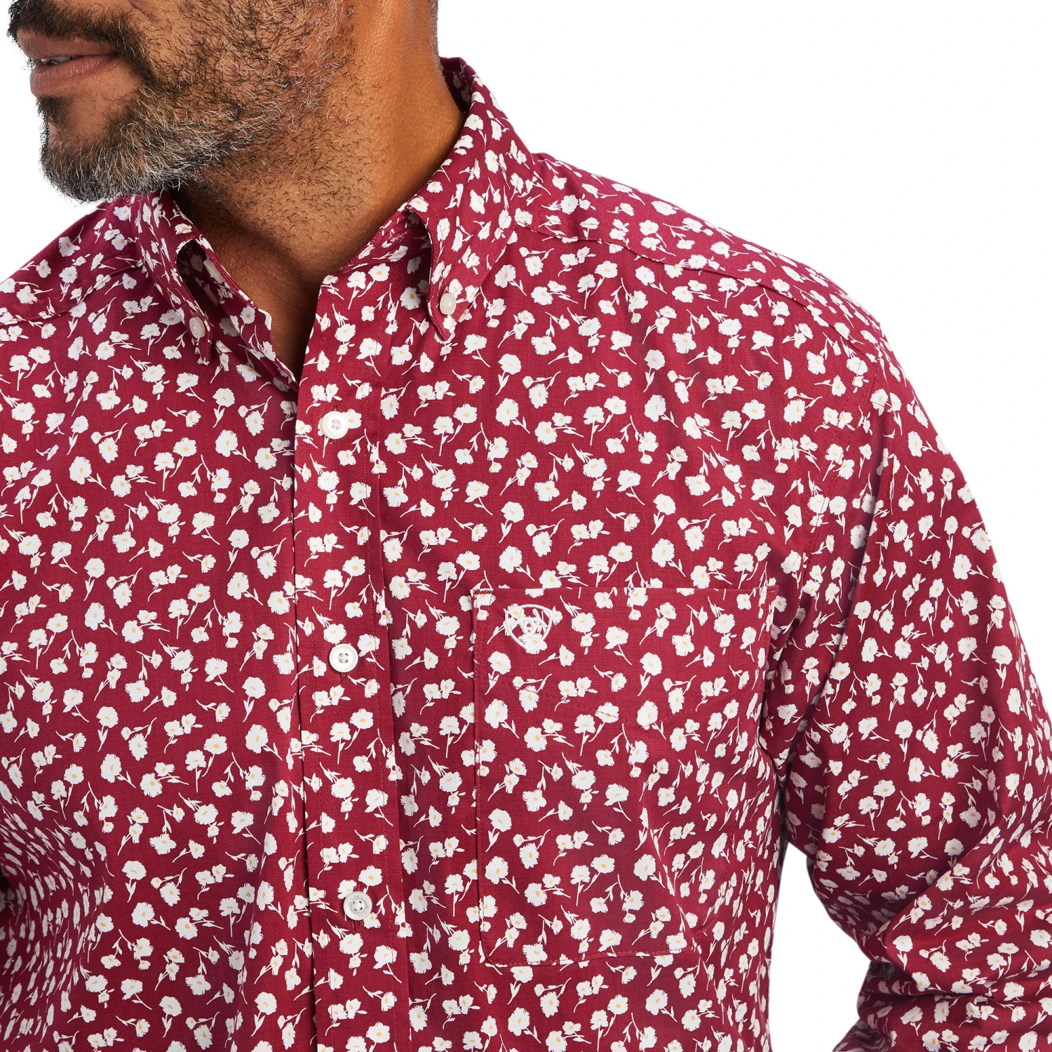 Men's Ariat Nino Stretch Classic Fit Button Down Shirt #10041559 - Image 2