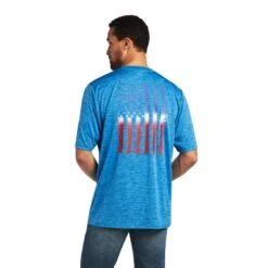 Men's Ariat Charger Vertical Flag T-Shirt #10040633
