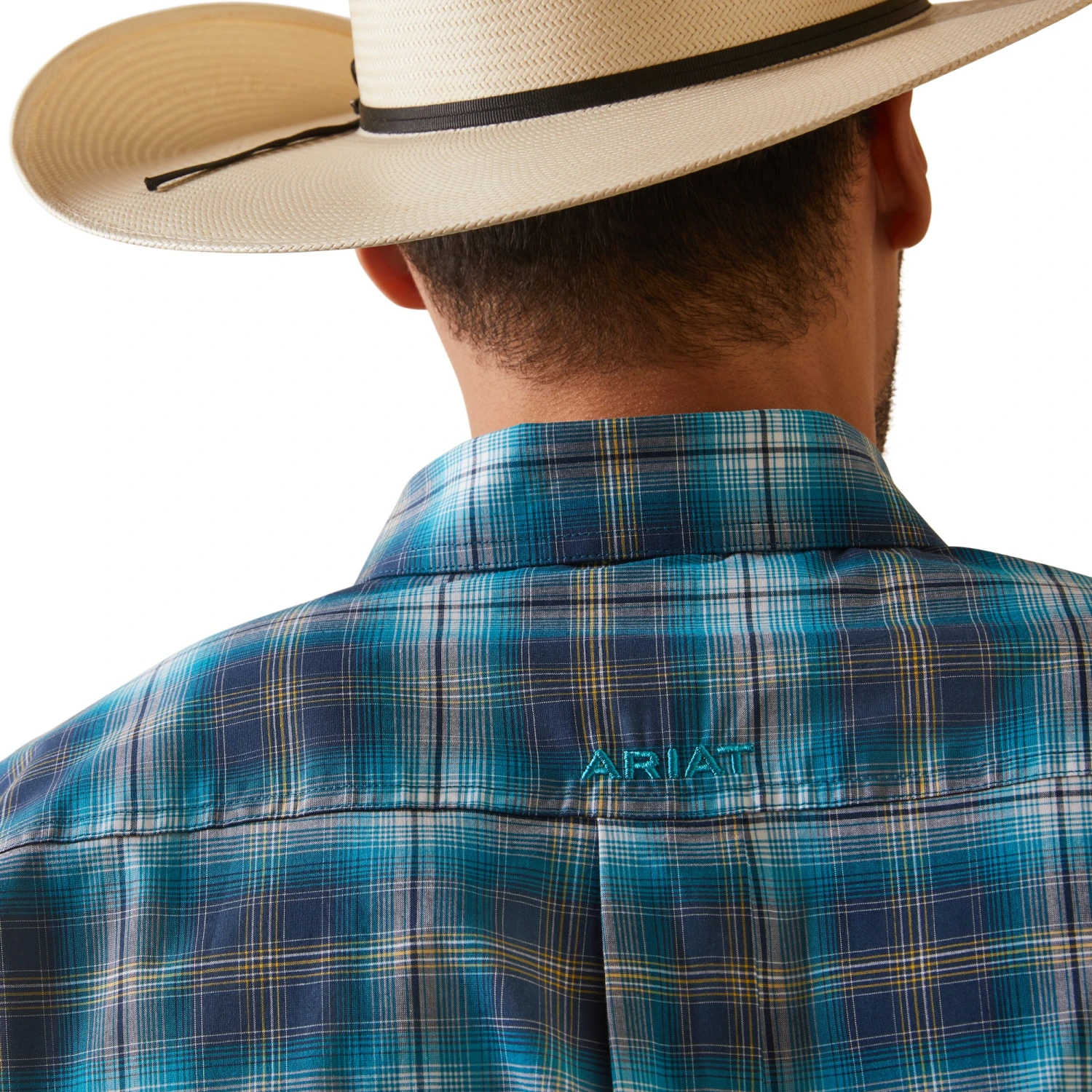 Men's Ariat Kenneth Plaid Button Down Shirt #10043645 - Image 3