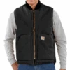 Men's Carhartt Relaxed Fit Firm Duck Insulated Vest #V01-BLKX